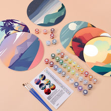 Cargar imagen en el visor de la galería, Pintar por números Juegos de Mesa 20 cm (6 piezas) - Vista a la Naturaleza