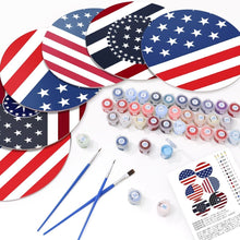 Cargar imagen en el visor de la galería, Pintar por números Juegos de Mesa 20 cm (6 piezas) - Bandera Americana