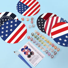 Cargar imagen en el visor de la galería, Pintar por números Juegos de Mesa 20 cm (6 piezas) - Bandera Americana