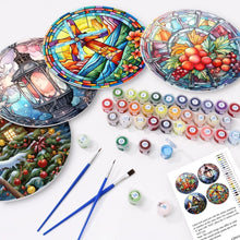 Cargar imagen en el visor de la galería, Sets de mesa Pintar por números 20 cm (4 piezas) - Vacaciones y Naturaleza