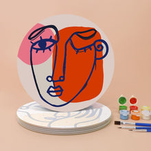 Cargar imagen en el visor de la galería, Pintar por números Juegos de Mesa 20 cm (6 piezas) - Rostro Abstracto Moderno
