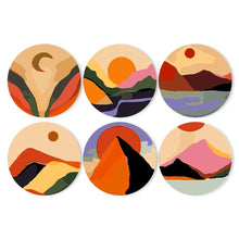 Cargar imagen en el visor de la galería, Pintar por números Juegos de Mesa 20 cm (6 piezas) - Montaña Abstracta Moderna