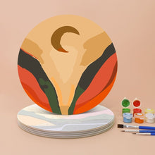 Cargar imagen en el visor de la galería, Pintar por números Juegos de Mesa 20 cm (6 piezas) - Montaña Abstracta Moderna