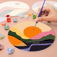 Cargar imagen en el visor de la galería, Pintar por números Juegos de Mesa 20 cm (6 piezas) - Montaña Abstracta Moderna