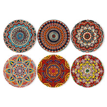 Cargar imagen en el visor de la galería, Pintar por números Juegos de Mesa 20 cm (6 piezas) - Mandala Bohemio Redondo