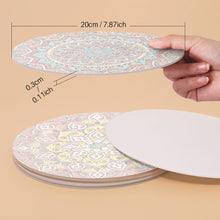 Cargar imagen en el visor de la galería, Pintar por números Juegos de Mesa 20 cm (6 piezas) - Mandala Bohemio Redondo