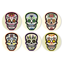 Cargar imagen en el visor de la galería, Pintar por números Juegos de Mesa 20 cm (6 piezas) - Calavera Colorida del Día de los Muertos
