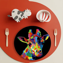 Cargar imagen en el visor de la galería, Sets de mesa Pintar por números 20 cm (6 piezas) - Animal Pop Art