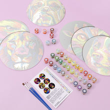 Cargar imagen en el visor de la galería, Sets de mesa Pintar por números 20 cm (6 piezas) - Animal Pop Art