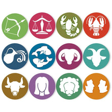 Cargar imagen en el visor de la galería, Pintar por números Juegos de Mesa 20 cm (12 piezas) - Serie Signos del Zodiaco 1