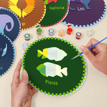 Cargar imagen en el visor de la galería, Pintar por números Sets de Mesa 20 cm (12 piezas) - Serie Signos del Zodiaco 3