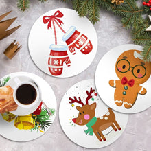 Cargar imagen en el visor de la galería, Pintar por números Salvamanteles 20 cm (4 piezas) - Manoplas y Reno Acogedores