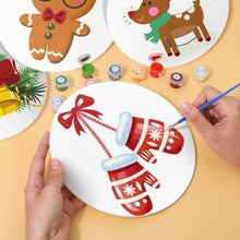 Cargar imagen en el visor de la galería, Pintar por números Salvamanteles 20 cm (4 piezas) - Manoplas y Reno Acogedores