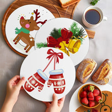 Cargar imagen en el visor de la galería, Pintar por números Salvamanteles 20 cm (4 piezas) - Manoplas y Reno Acogedores