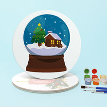 Cargar imagen en el visor de la galería, Pintar por números Salvamenteles 20 cm (4 piezas) - Alegría Clásica de Navidad