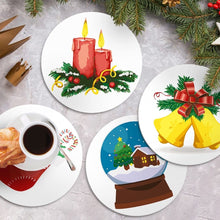 Cargar imagen en el visor de la galería, Pintar por números Salvamenteles 20 cm (4 piezas) - Alegría Clásica de Navidad