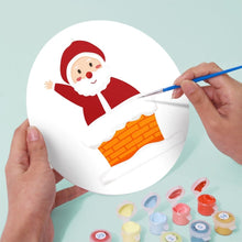 Cargar imagen en el visor de la galería, Pintar por números Salvamenteles 20 cm (4 piezas) - Papá Noel y Sonrisas Nevadas