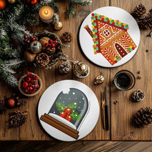 Cargar imagen en el visor de la galería, Pintar por números Salvamenteles 20 cm (4 piezas) - Magia del Pueblo de Jengibre