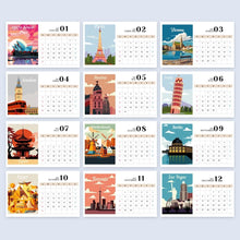 Cargar imagen en el visor de la galería, Calendario Pintura por Números 2027 - Monumentos Famosos