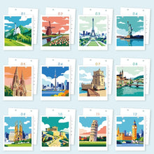 Cargar imagen en el visor de la galería, Calendario Pintura por Números 2027 - Monumentos Icónicos