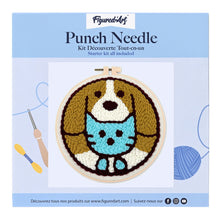 Cargar imagen en el visor de la galería, Punch Needle Gato y perro
