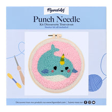 Cargar imagen en el visor de la galería, Punch Needle Ballena linda