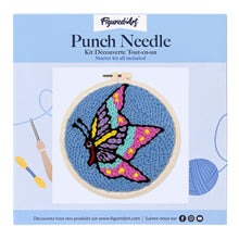 Cargar imagen en el visor de la galería, Punch Needle Mariposa