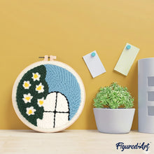 Cargar imagen en el visor de la galería, Punch Needle Flor junto a la ventana