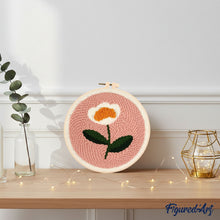 Cargar imagen en el visor de la galería, Punch Needle Una margarita