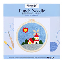 Cargar imagen en el visor de la galería, Punch Needle Molino de viento soleado