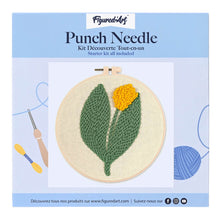 Cargar imagen en el visor de la galería, Punch Needle Tulipán amarillo