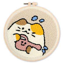 Cargar imagen en el visor de la galería, Punch Needle Gato jardinero