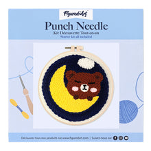 Cargar imagen en el visor de la galería, Punch Needle Osito en la luna