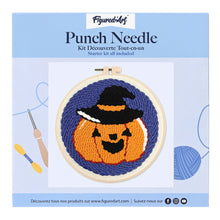 Cargar imagen en el visor de la galería, Punch Needle Calabaza de Halloween