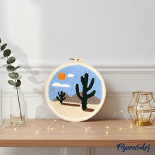 Cargar imagen en el visor de la galería, Punch Needle Tarde en el desierto