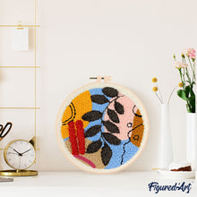 Cargar imagen en el visor de la galería, Punch Needle Abstracto botánico 4