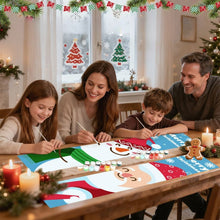 Cargar imagen en el visor de la galería, Pintar por Números Decoraciones de Puerta - Muñeco de Nieve Feliz