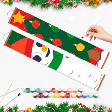 Cargar imagen en el visor de la galería, Pintar por Números Decoraciones de Puerta - Muñeco de Nieve Sonriente