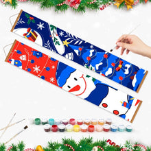 Cargar imagen en el visor de la galería, Pintar por Números Decoraciones de Puerta - Muñeco de Nieve Alegre