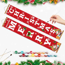 Cargar imagen en el visor de la galería, Pintar por Números Decoraciones de Puerta - Feliz Navidad