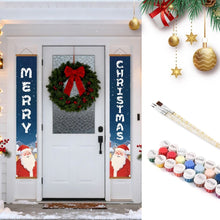 Cargar imagen en el visor de la galería, Pintar por Números Decoraciones de Puerta - Alegría de Papá Noel Figured'Art