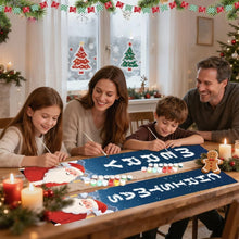 Cargar imagen en el visor de la galería, Pintar por Números Decoraciones de Puerta - Alegría de Papá Noel