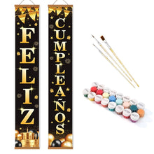 Cargar imagen en el visor de la galería, Pintar por Números Decoraciones de Puerta - Feliz Cumpleaños