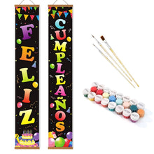 Cargar imagen en el visor de la galería, Pintar por Números Decoraciones de Puerta - Guirnalda Brillante