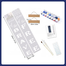 Cargar imagen en el visor de la galería, Pintar por Números Decoraciones de Puerta - Rojo Blanco Azul