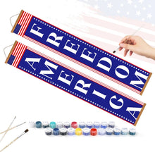 Cargar imagen en el visor de la galería, Pintar por Números Decoraciones de Puerta - Banderines Yankee