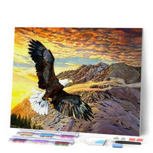 Cargar imagen en el visor de la galería, Punto De Cruz Diamante - Punto De Cruz Diamante - El Vuelo Del Águila - Figuredart - Mascotas Punto De Cruz Diamante Animales Águilas