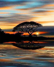 Cargar imagen en el visor de la galería, Punto De Cruz Diamante - Punto De Cruz Diamante - Puesta De Sol En La Línea De Costa - Figuredart - Paisajes Punto De Cruz Diamante