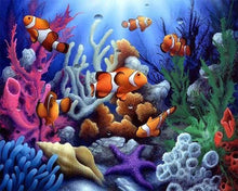 Cargar imagen en el visor de la galería, Punto De Cruz Diamante - Punto De Cruz Diamante - Pescados Del Payaso - Figuredart - Mascotas Peces Punto De Cruz Diamante Animales