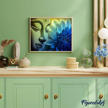 Cargar imagen en el visor de la galería, Punto De Cruz Diamante - Punto De Cruz Diamante - Buda Y Lotus - Figuredart - Punto De Cruz Diamante Religión